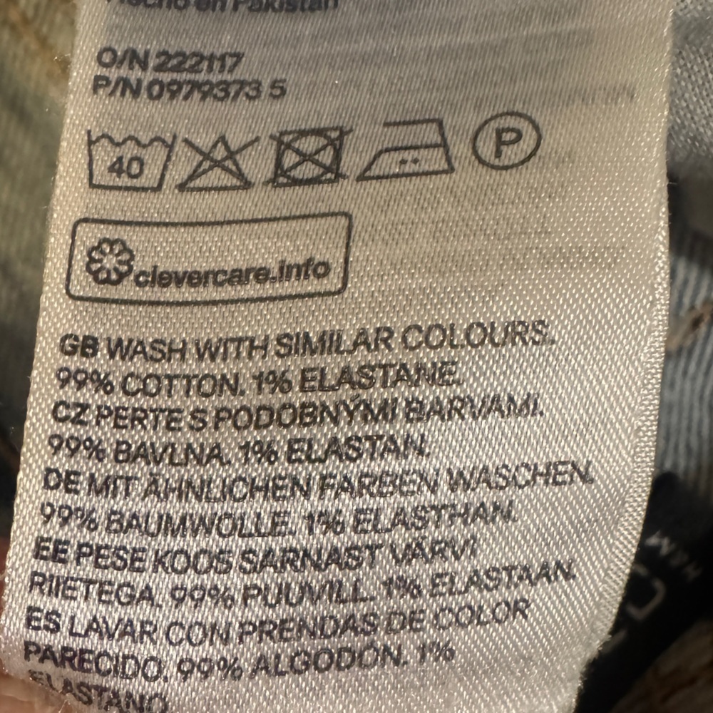 H&M Long Classic Light Blue Women's Jeans - Picture 4 of 6